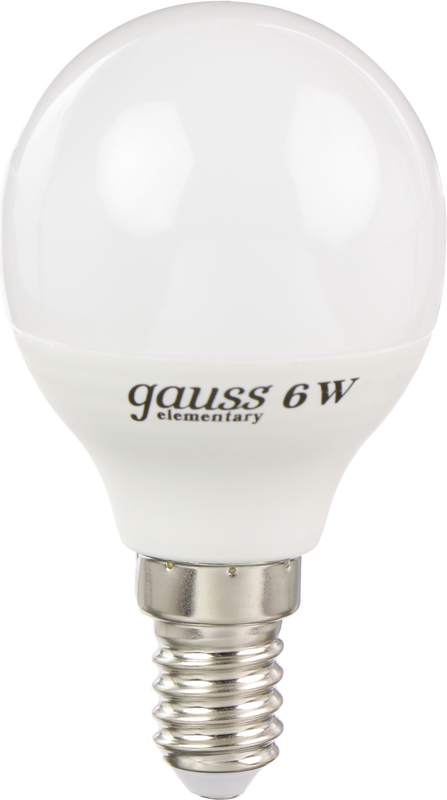 Лампа світлодіодна Gauss (4627081051750) 6Вт, E14, 4100K